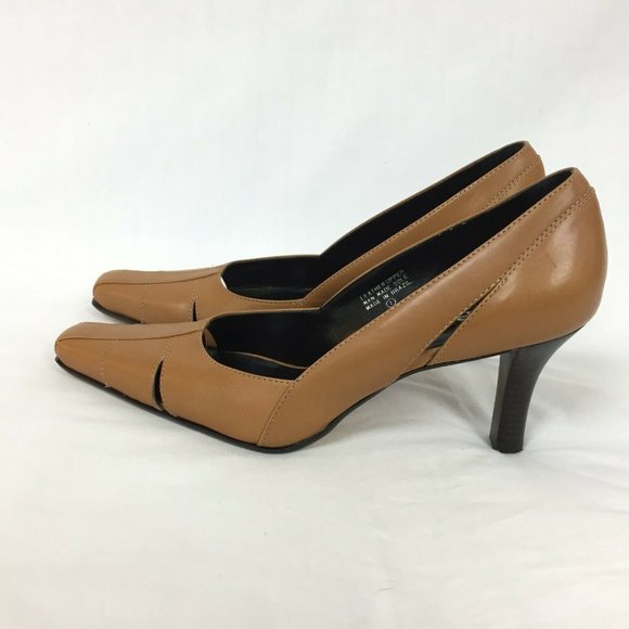 Etienne Aigner Heels 6 M Brown Leather Brookline - Picture 2 of 7